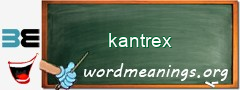 WordMeaning blackboard for kantrex